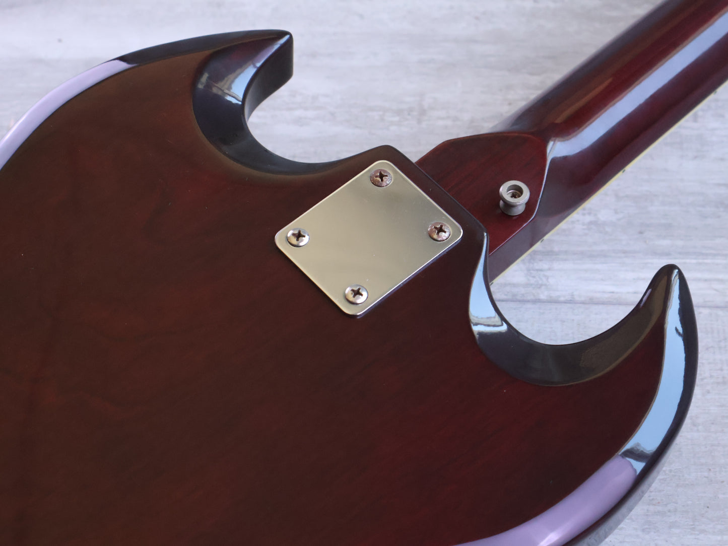 1970's Pearl PE-1162 SG Double Cutaway w/Bigsby (Cherry Red)
