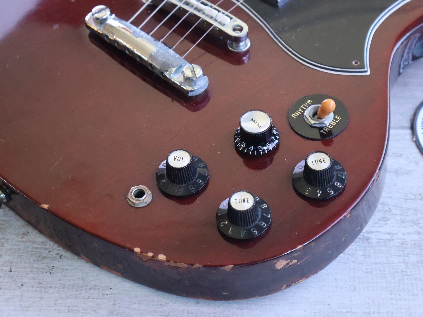 1973 Greco Japan SG-360 '60's Reissue SG Double Cutaway (Cherry Red)