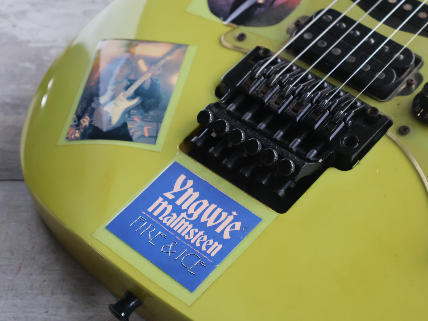 1989 Ibanez Japan RG-550 Superstrat (Faded Desert Sun Yellow)