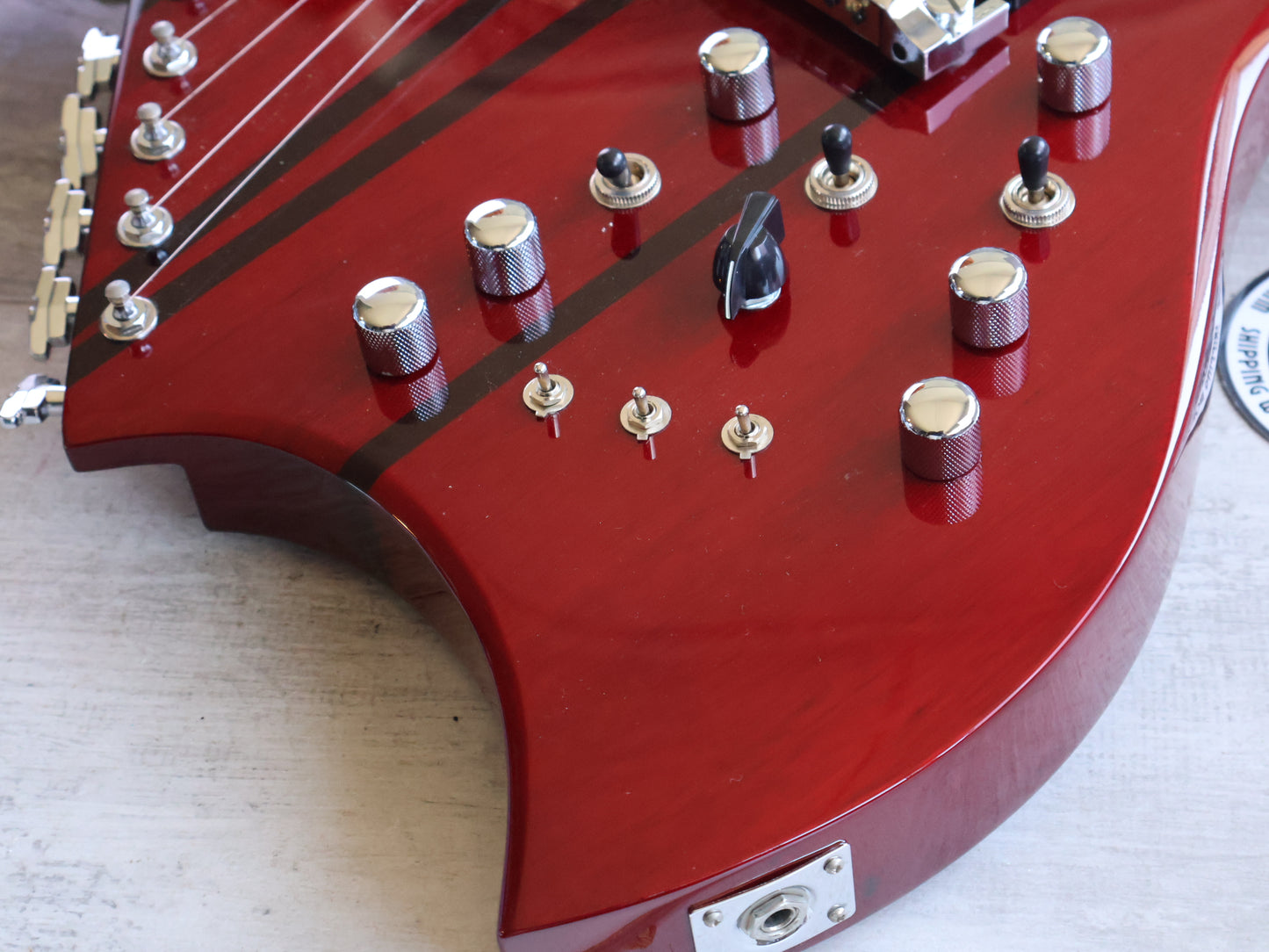 2019 BC Rich "Rich B" Legacy Double Neck 6/12 (Transparent Red)