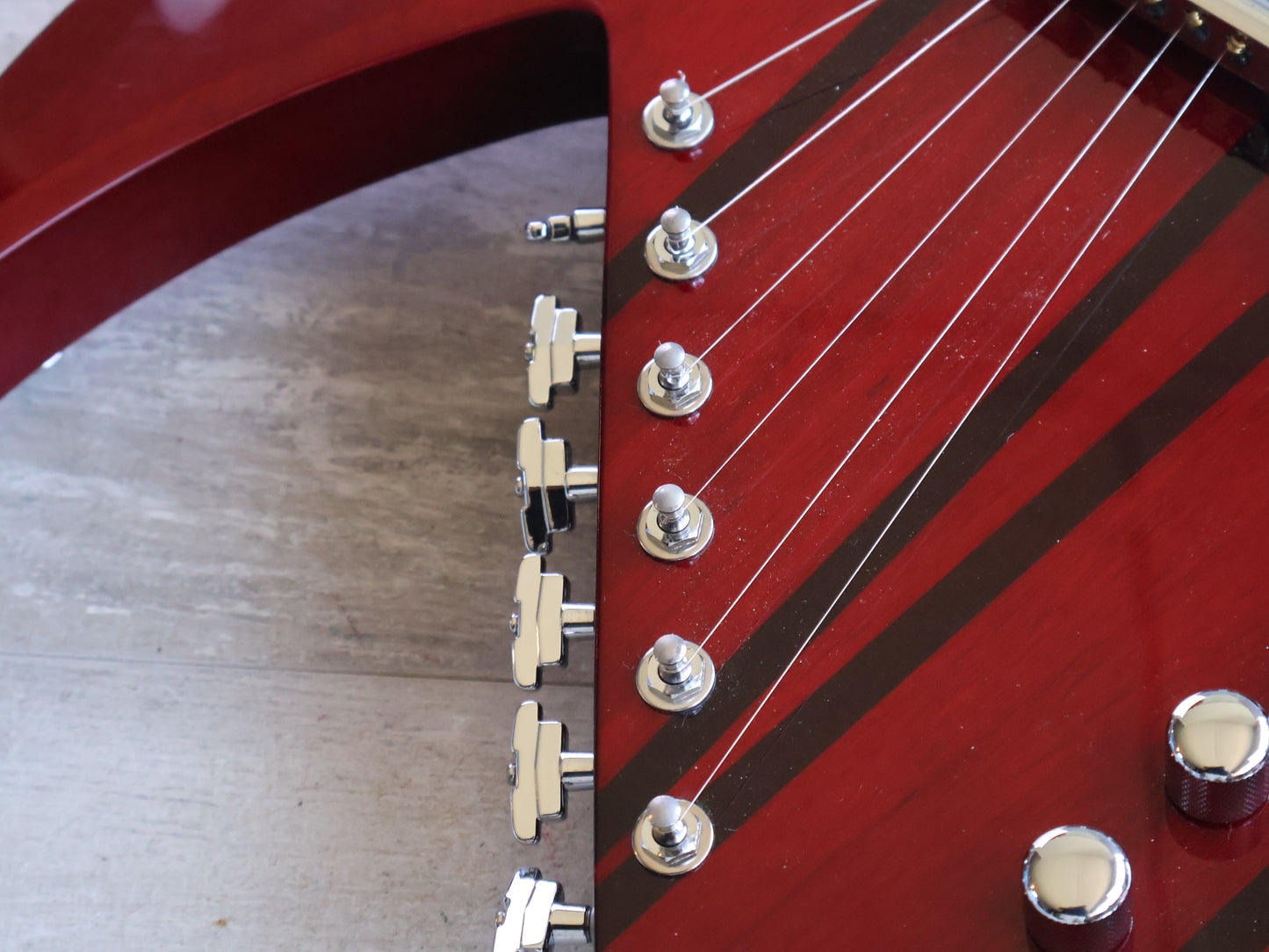 2019 BC Rich "Rich B" Legacy Double Neck 6/12 (Transparent Red)