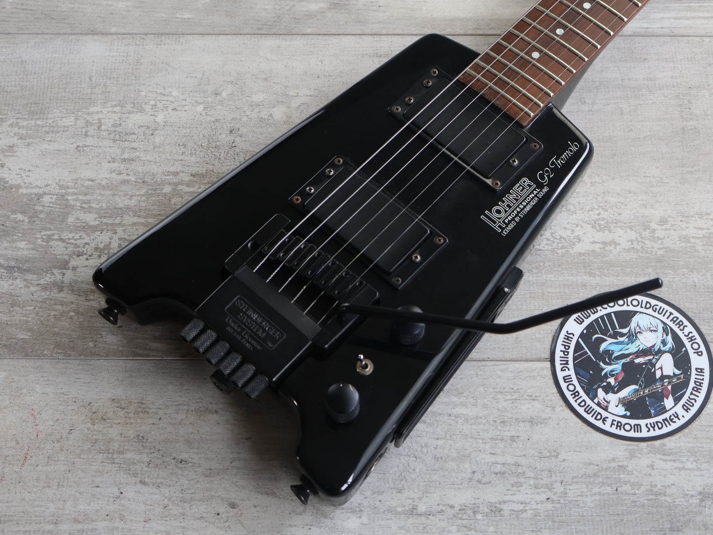 Hohner G2T Headless Guitar w/Steinberger System (Black)