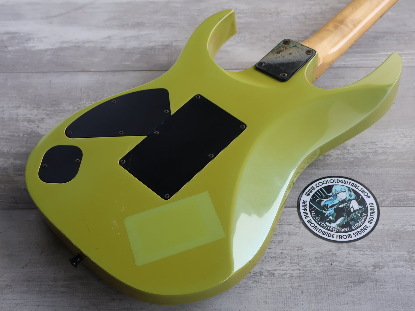 1989 Ibanez Japan RG-550 Superstrat (Faded Desert Sun Yellow)