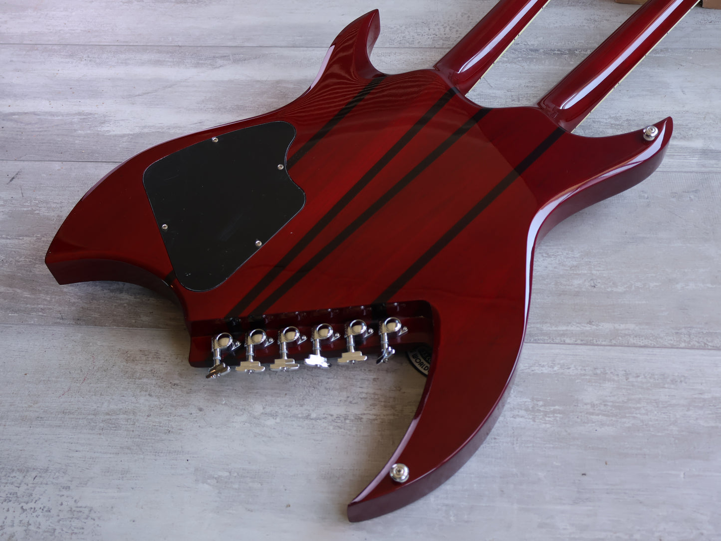 2019 BC Rich "Rich B" Legacy Double Neck 6/12 (Transparent Red)