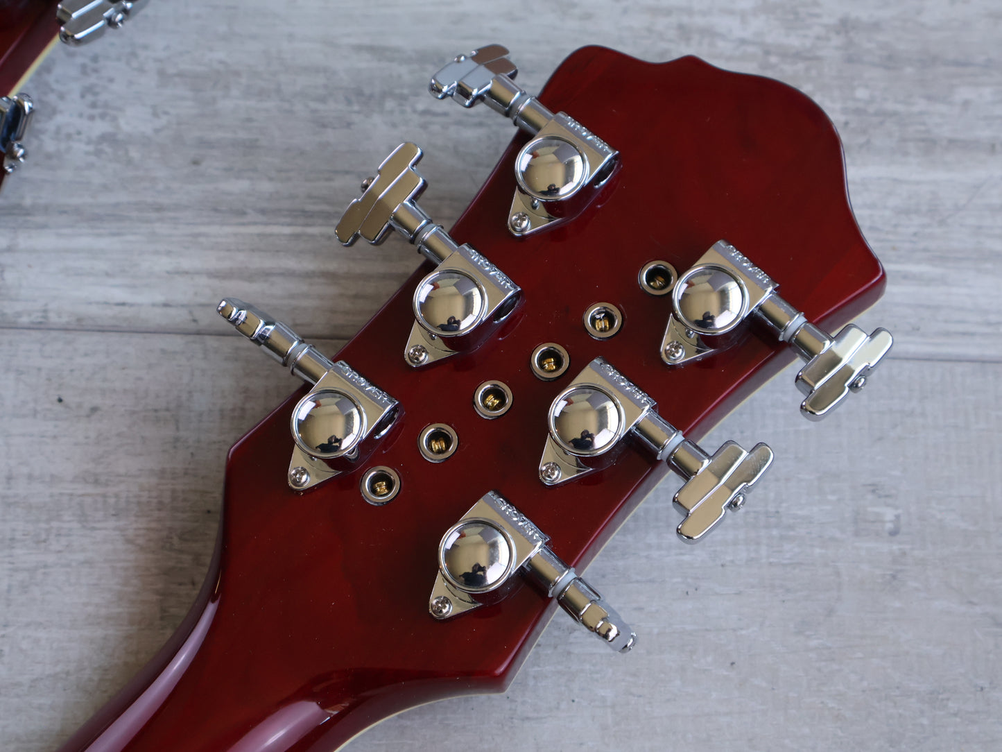 2019 BC Rich "Rich B" Legacy Double Neck 6/12 (Transparent Red)