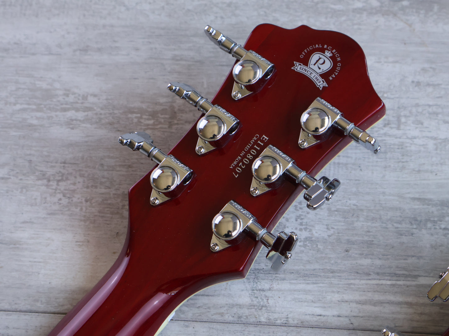 2019 BC Rich "Rich B" Legacy Double Neck 6/12 (Transparent Red)