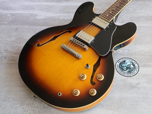 2011 Burny RSA-65 Semi Hollowbody ES-335 (Brown Sunburst)