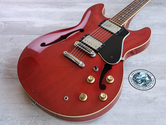 1980 Yamaha Japan SA-700 ES-335 Semi Hollowbody Electric Guitar (Persimmon Red)