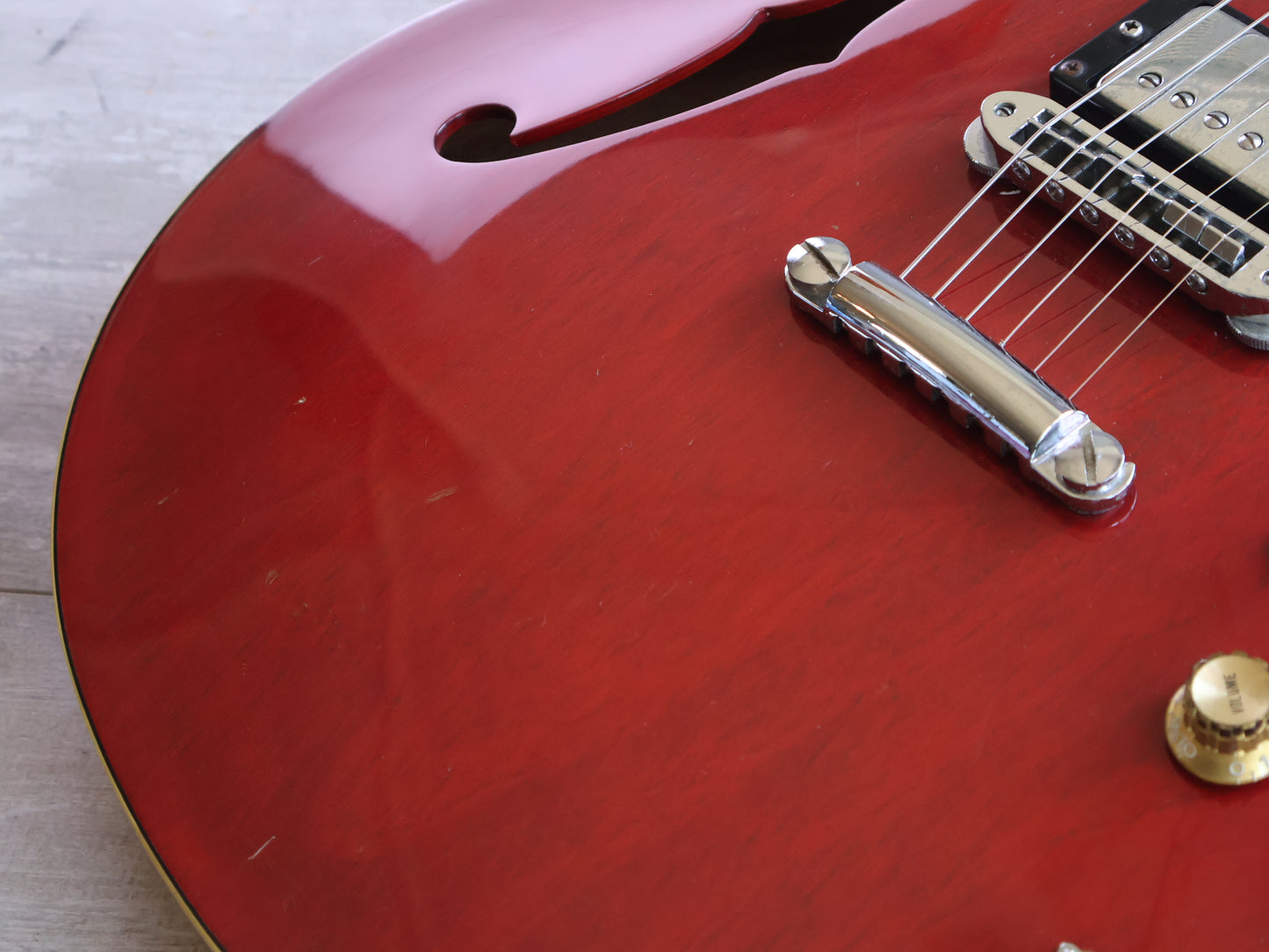 1980 Yamaha Japan SA-700 ES-335 Semi Hollowbody Electric Guitar (Persimmon Red)