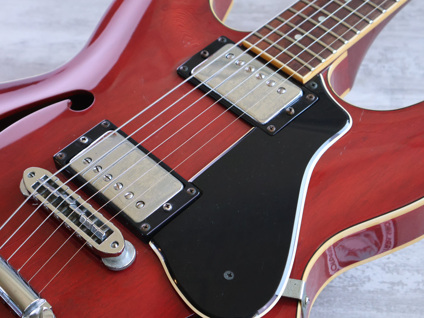 1980 Yamaha Japan SA-700 ES-335 Semi Hollowbody Electric Guitar (Persimmon Red)