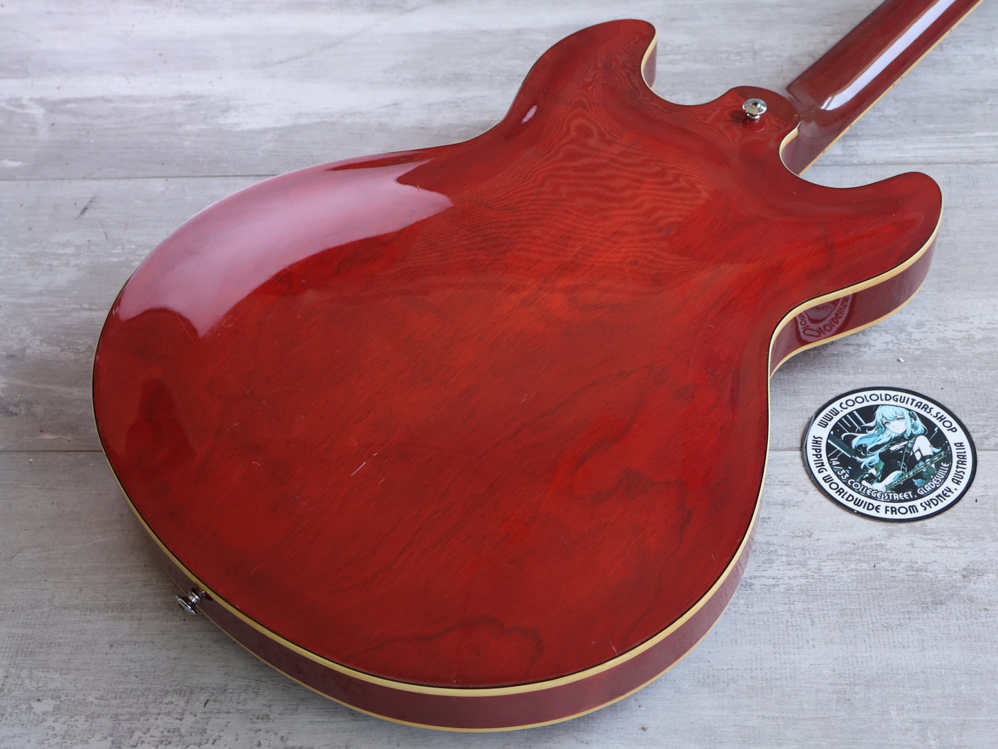 1980 Yamaha Japan SA-700 ES-335 Semi Hollowbody Electric Guitar (Persimmon Red)