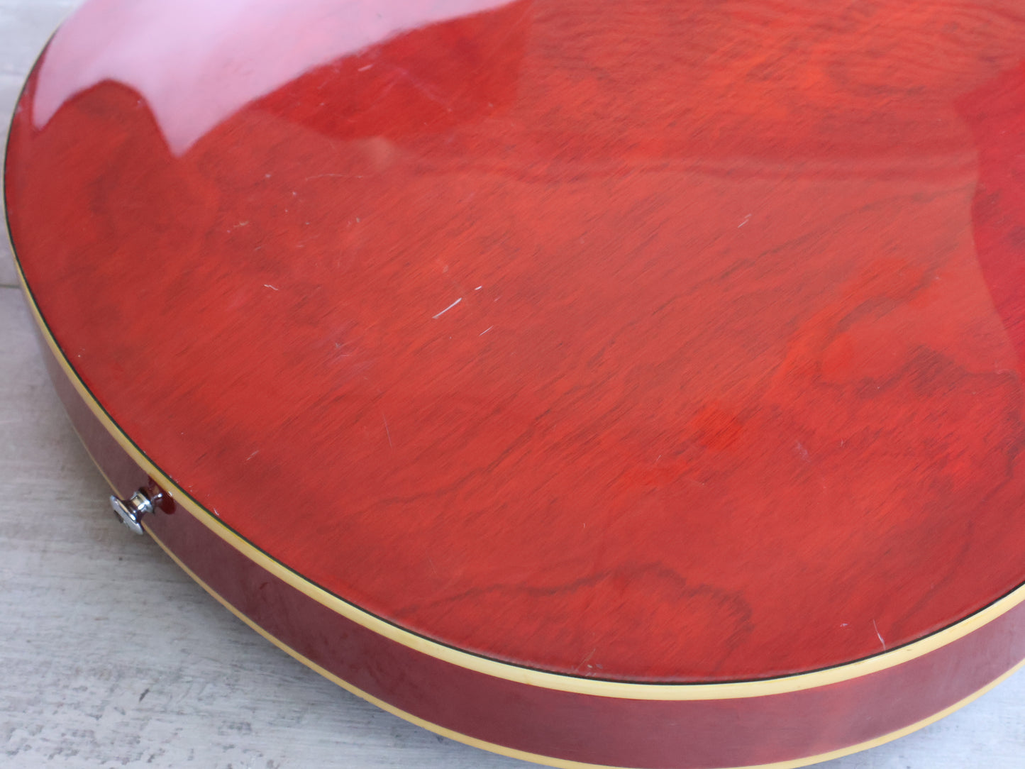 1980 Yamaha Japan SA-700 ES-335 Semi Hollowbody Electric Guitar (Persimmon Red)