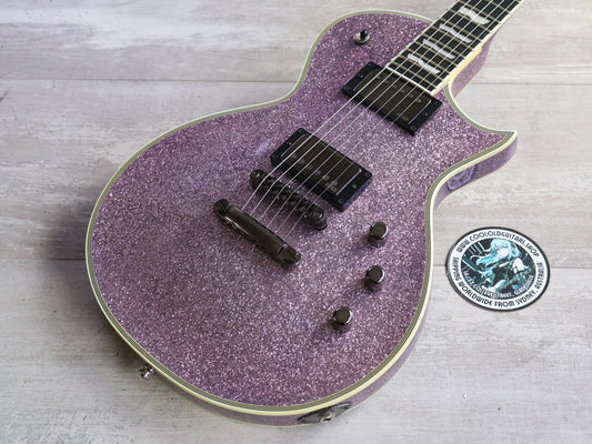 2019 ESP E-II Japan Eclipse EC-DB Les Paul w/EMG's (Purple Sparkle)