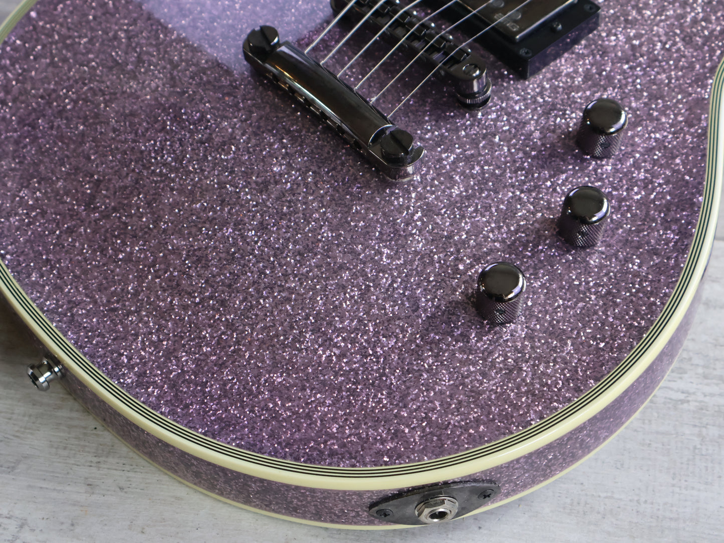 2019 ESP E-II Japan Eclipse EC-DB Les Paul w/EMG's (Purple Sparkle)