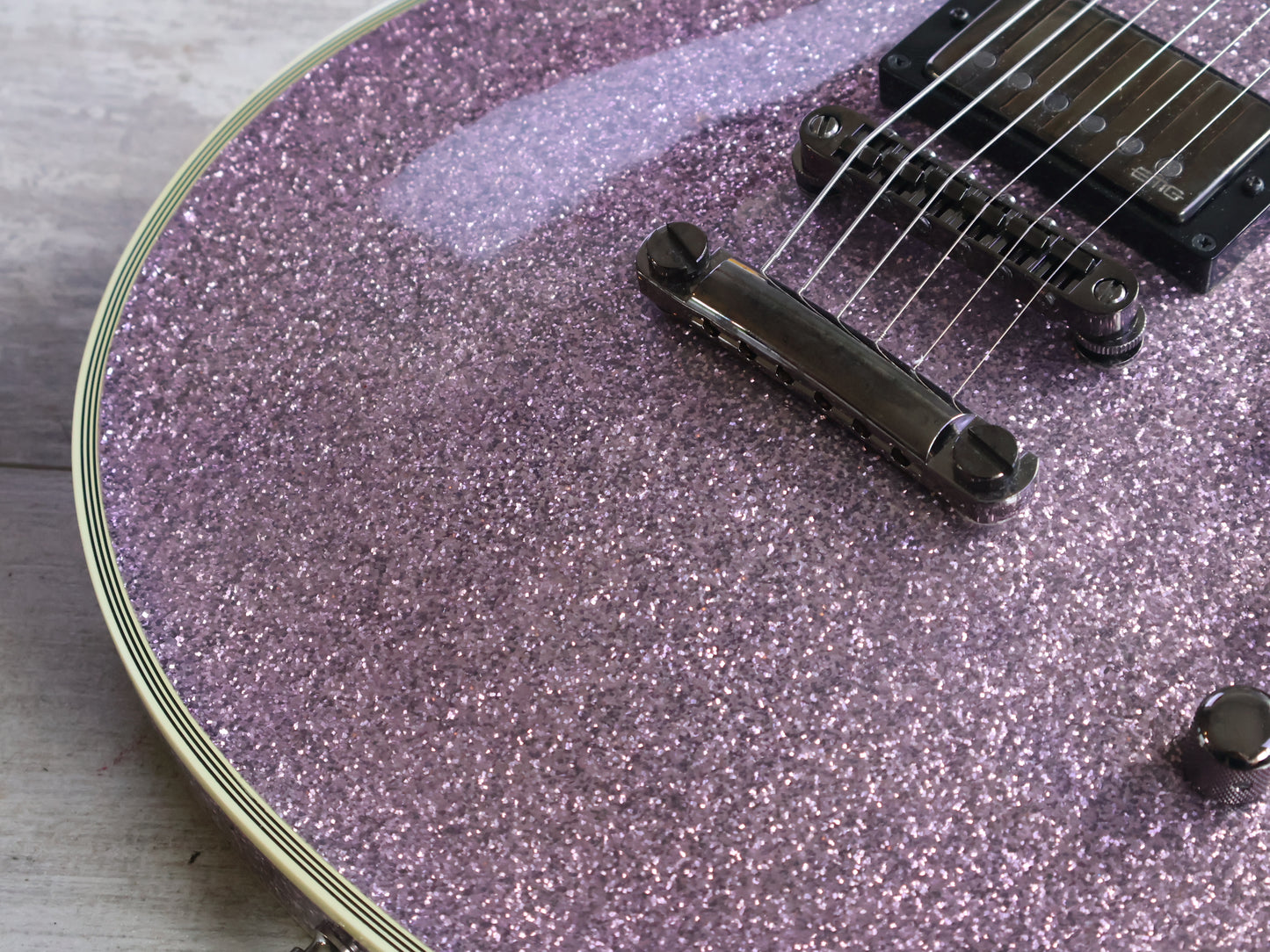 2019 ESP E-II Japan Eclipse EC-DB Les Paul w/EMG's (Purple Sparkle)