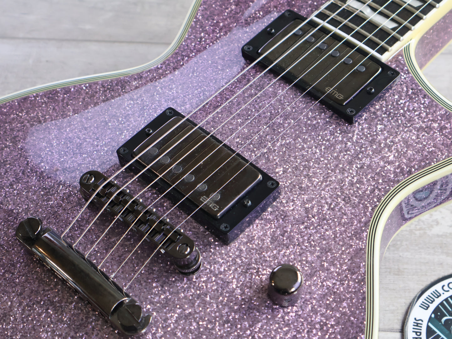 2019 ESP E-II Japan Eclipse EC-DB Les Paul w/EMG's (Purple Sparkle)