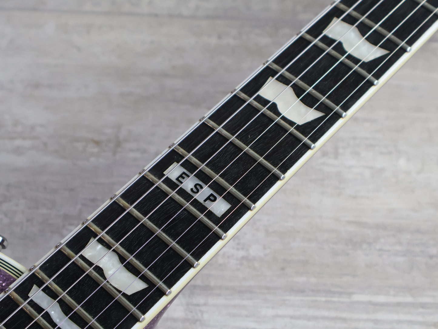 2019 ESP E-II Japan Eclipse EC-DB Les Paul w/EMG's (Purple Sparkle)