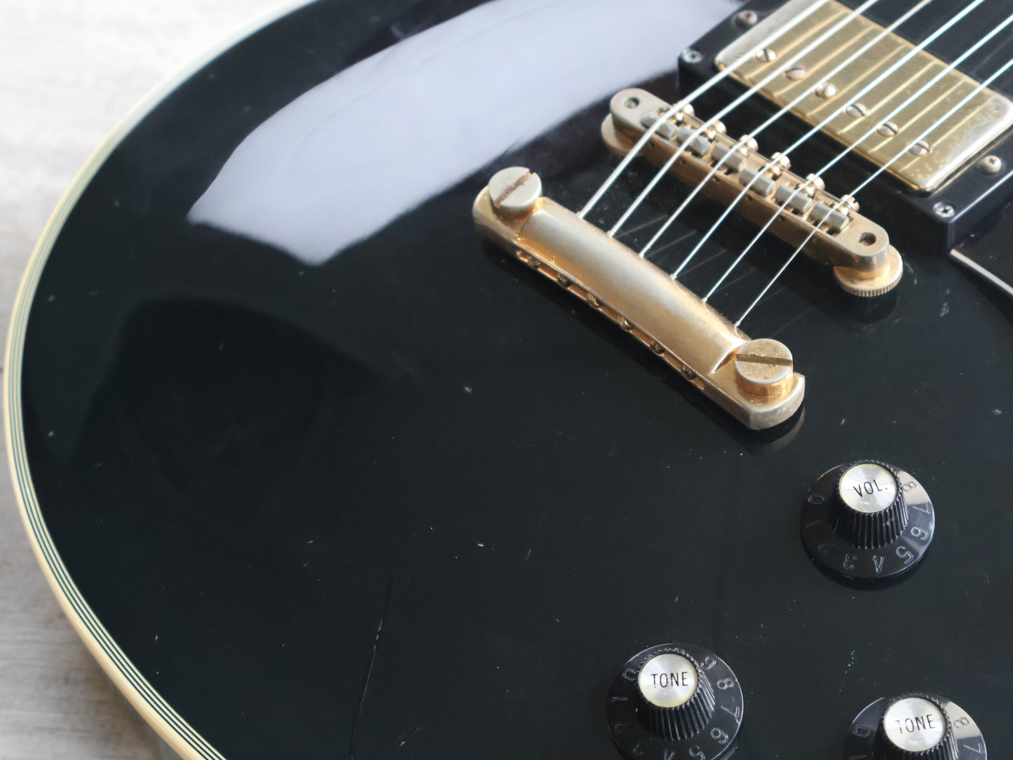 1980 Greco Japan EG-500C "Super Power" Les Paul Custom (Ebony)