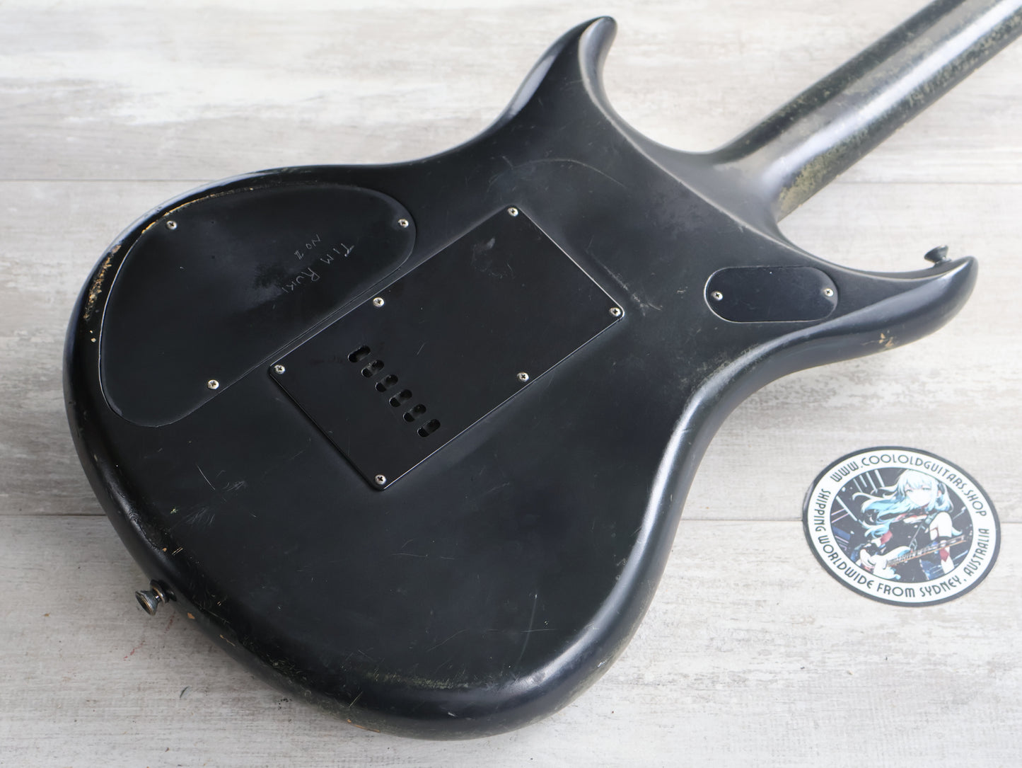 1984 Vantage Japan X-99 Neckthrough Double Cutaway (Black/Red)