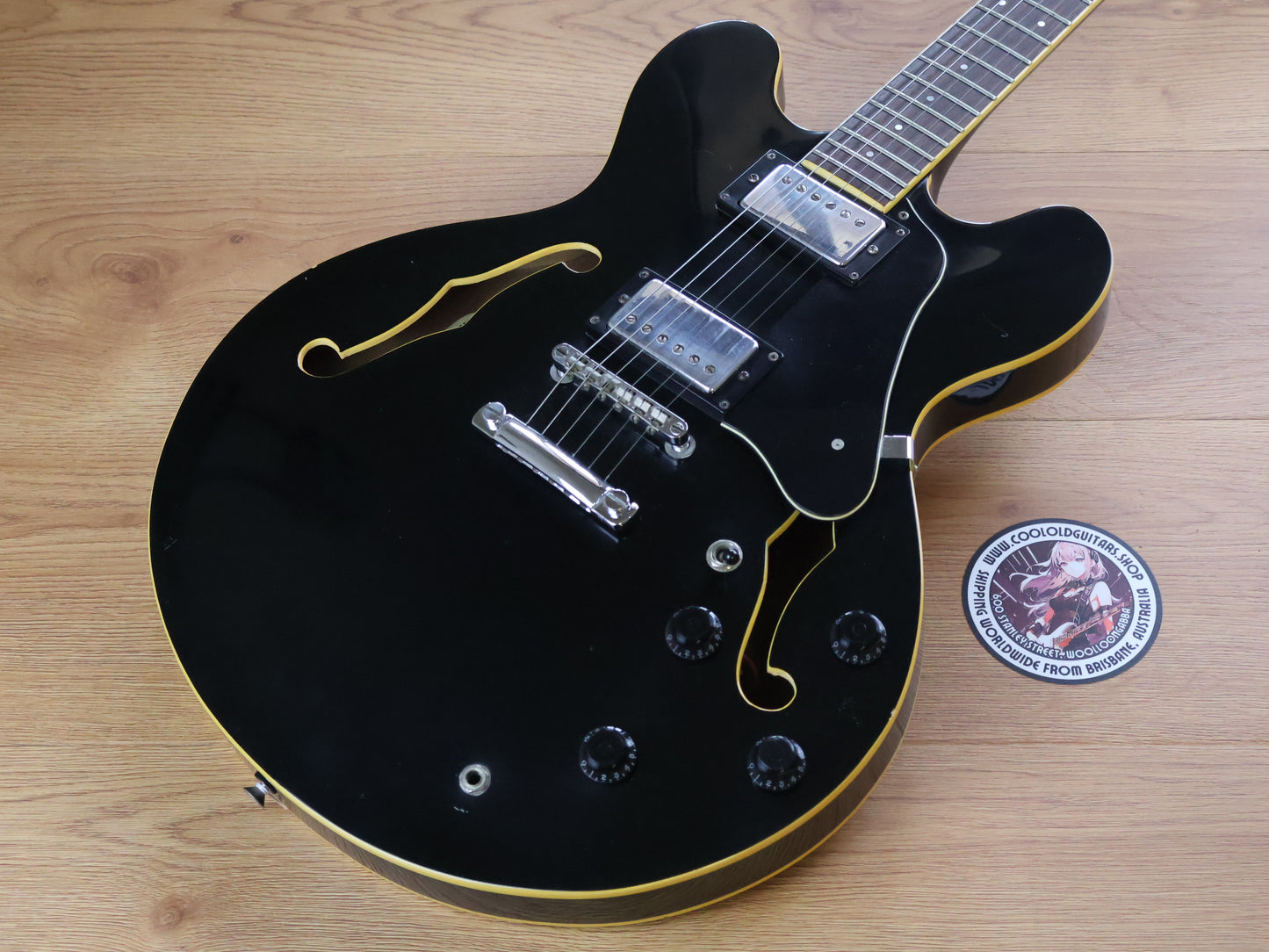 1994 Samick Korea SAN-450 Semi-Hollowbody (Black)