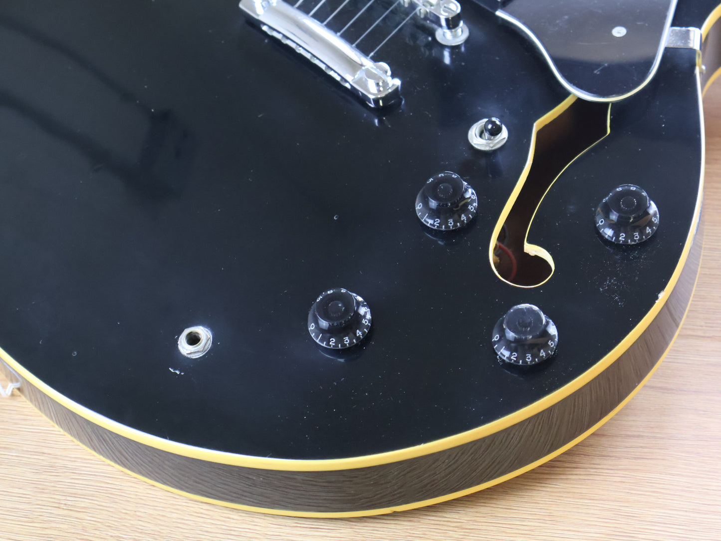 1994 Samick Korea SAN-450 Semi-Hollowbody (Black)