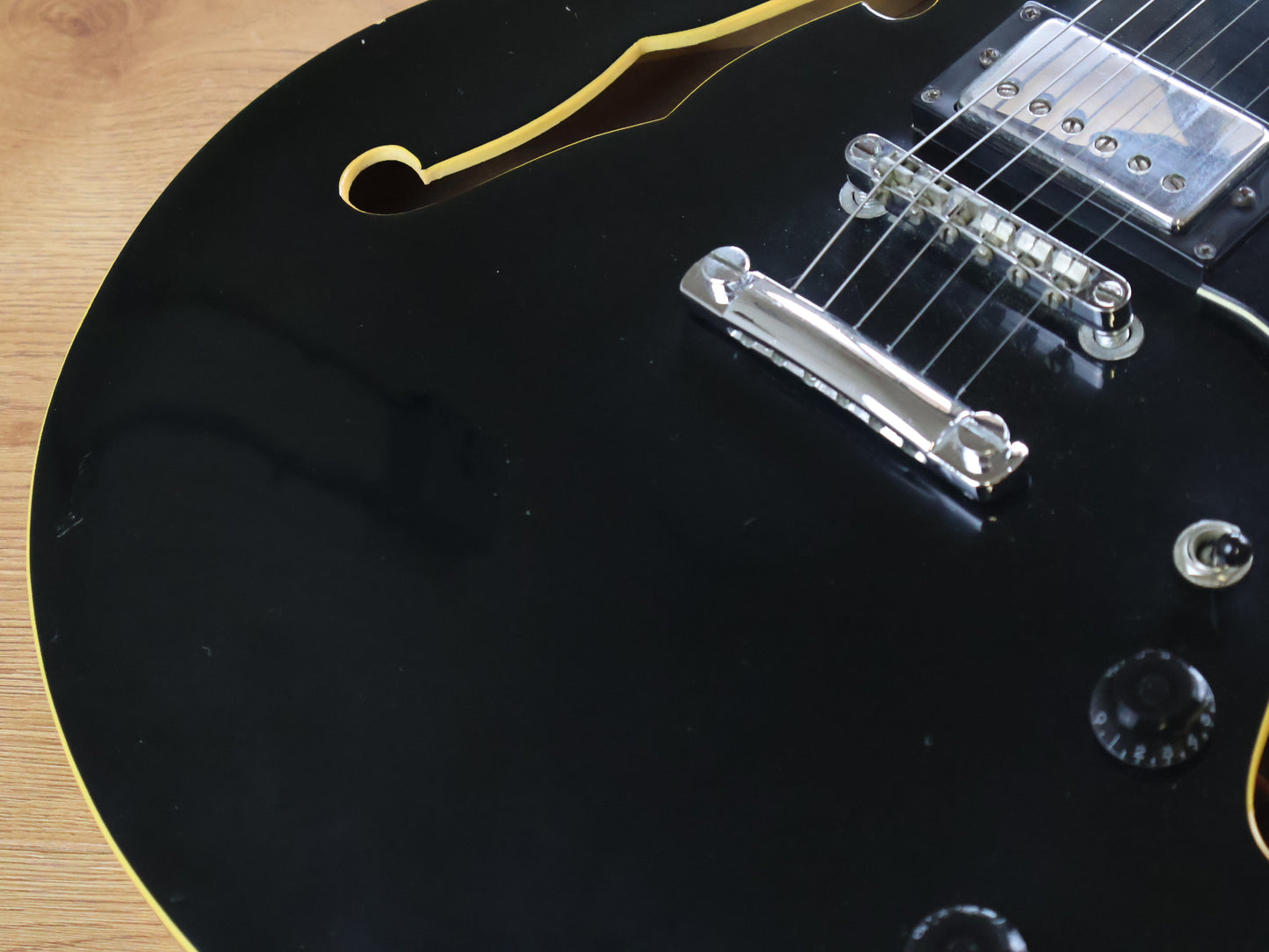 1994 Samick Korea SAN-450 Semi-Hollowbody (Black)