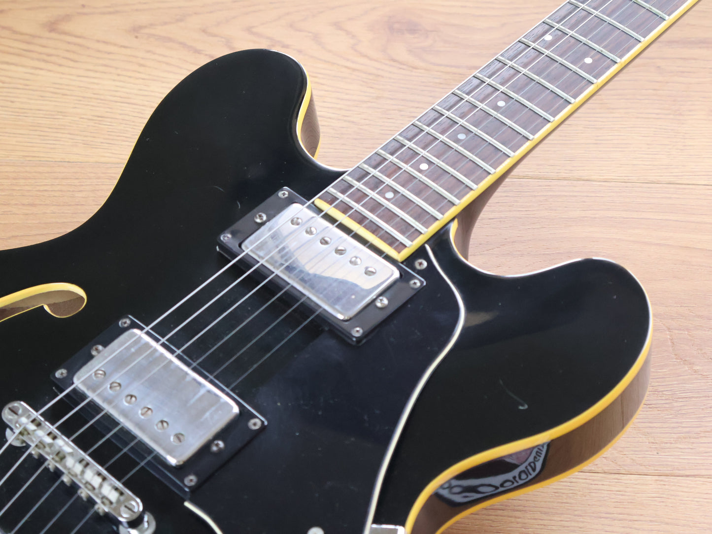 1994 Samick Korea SAN-450 Semi-Hollowbody (Black)