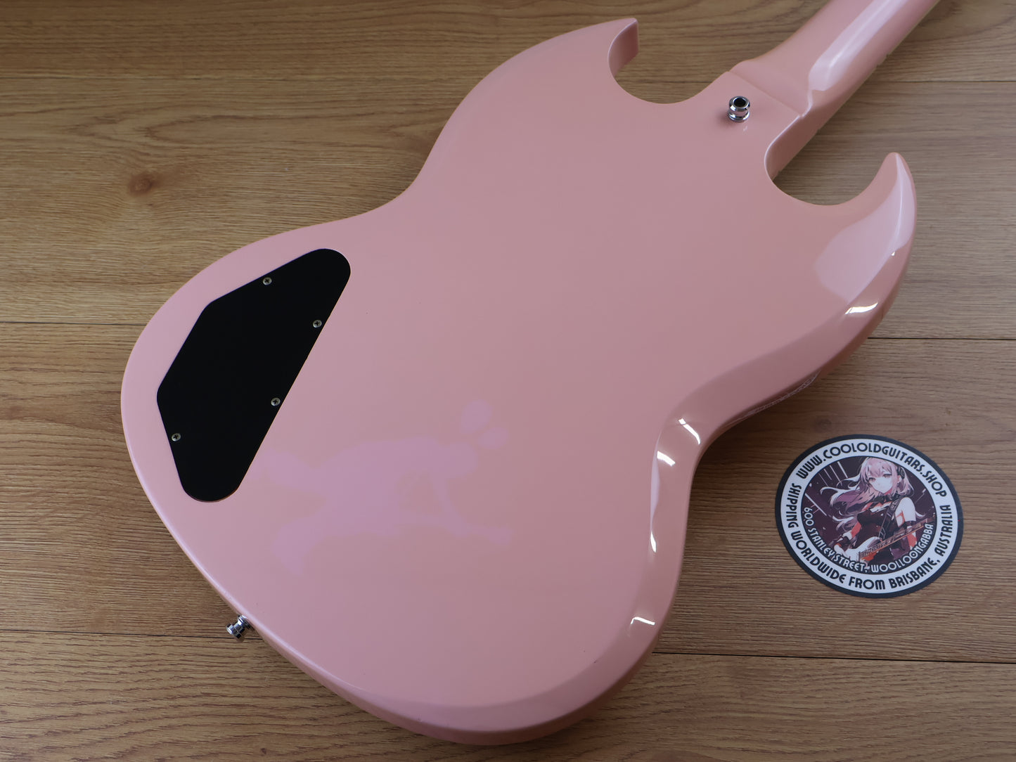 2007 Burny PEB-65 Swanky Spider SG Bass (Pale Pink)