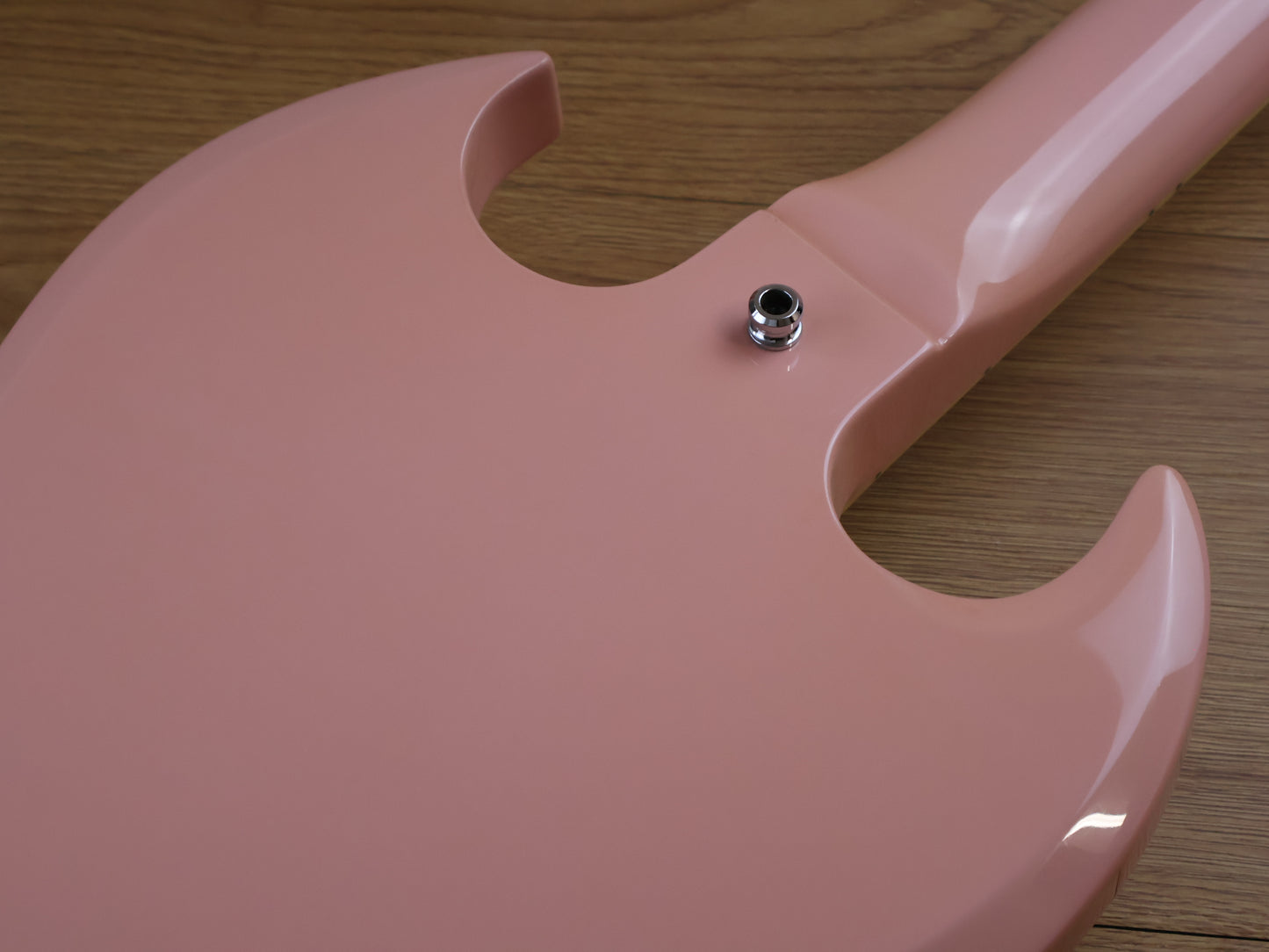 2007 Burny PEB-65 Swanky Spider SG Bass (Pale Pink)