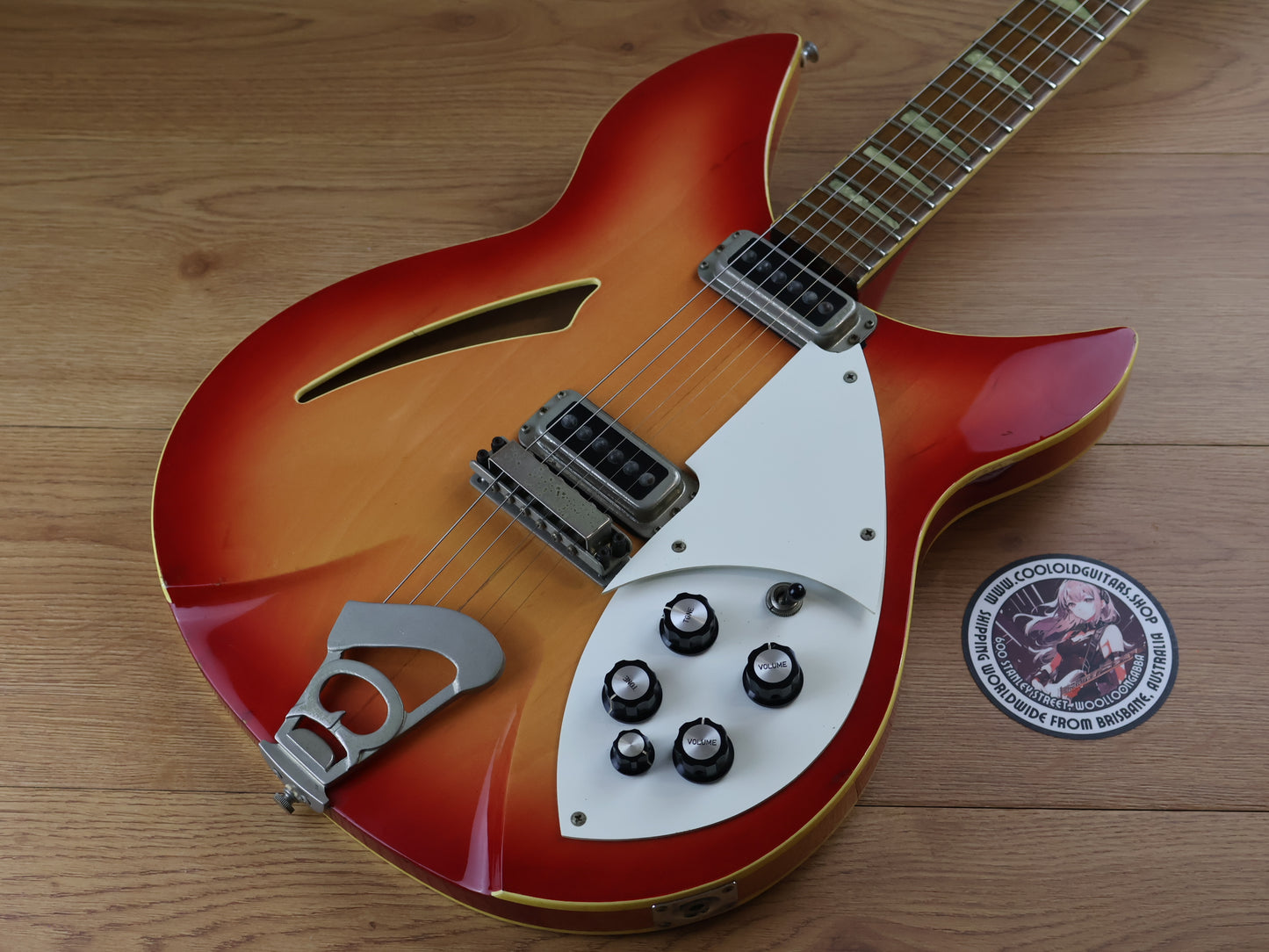 1991 Greco RG-100 Semi Hollowbody Double Cutaway (Fireglo)