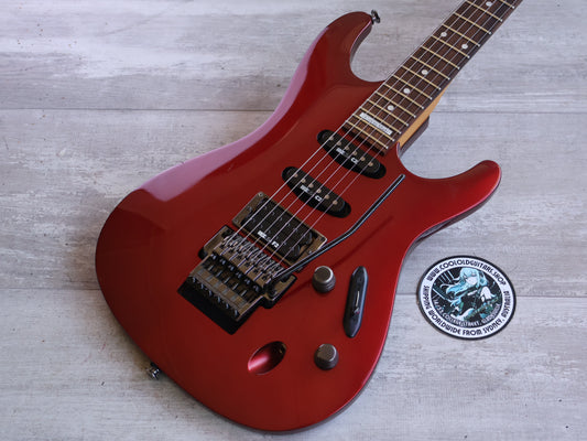 1991 Ibanez Japan 540S Saber HSS Superstrat (Lipstick Red)