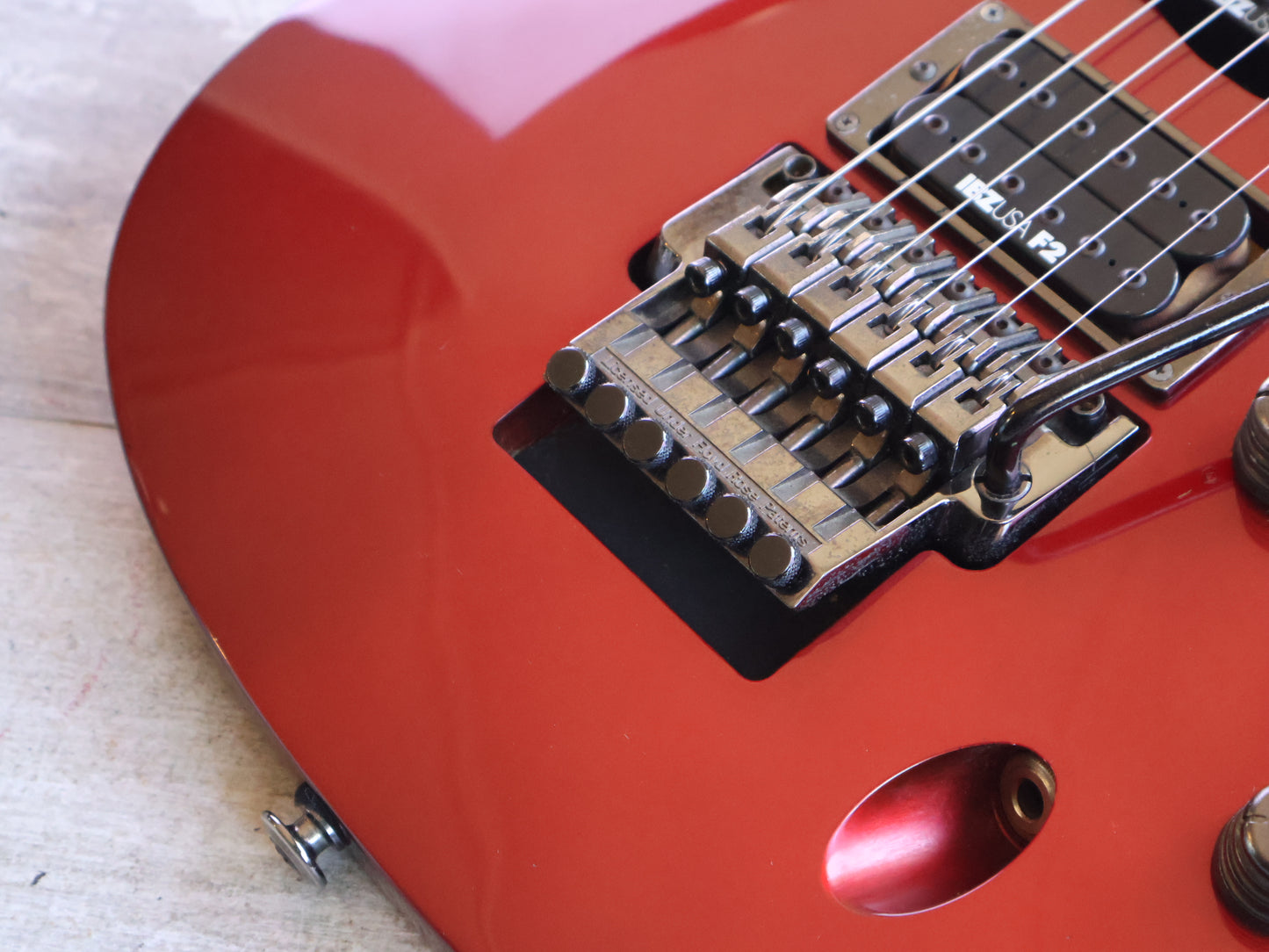 1991 Ibanez Japan 540S Saber HSS Superstrat (Lipstick Red)