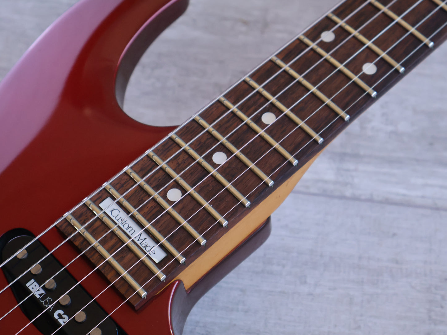 1991 Ibanez Japan 540S Saber HSS Superstrat (Lipstick Red)