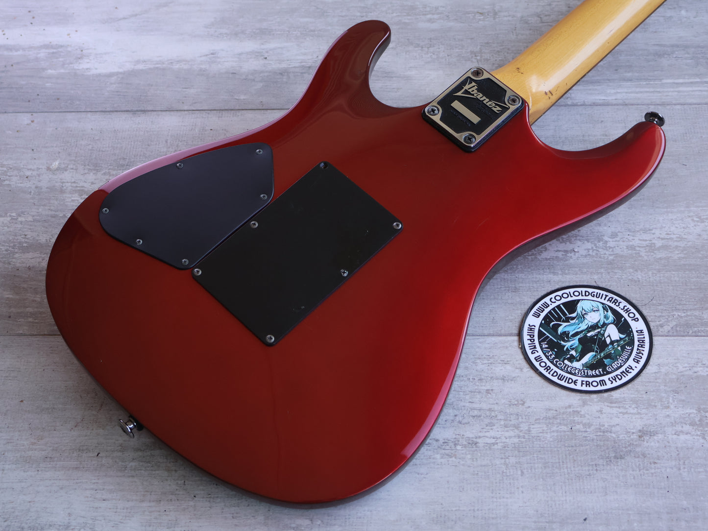 1991 Ibanez Japan 540S Saber HSS Superstrat (Lipstick Red)