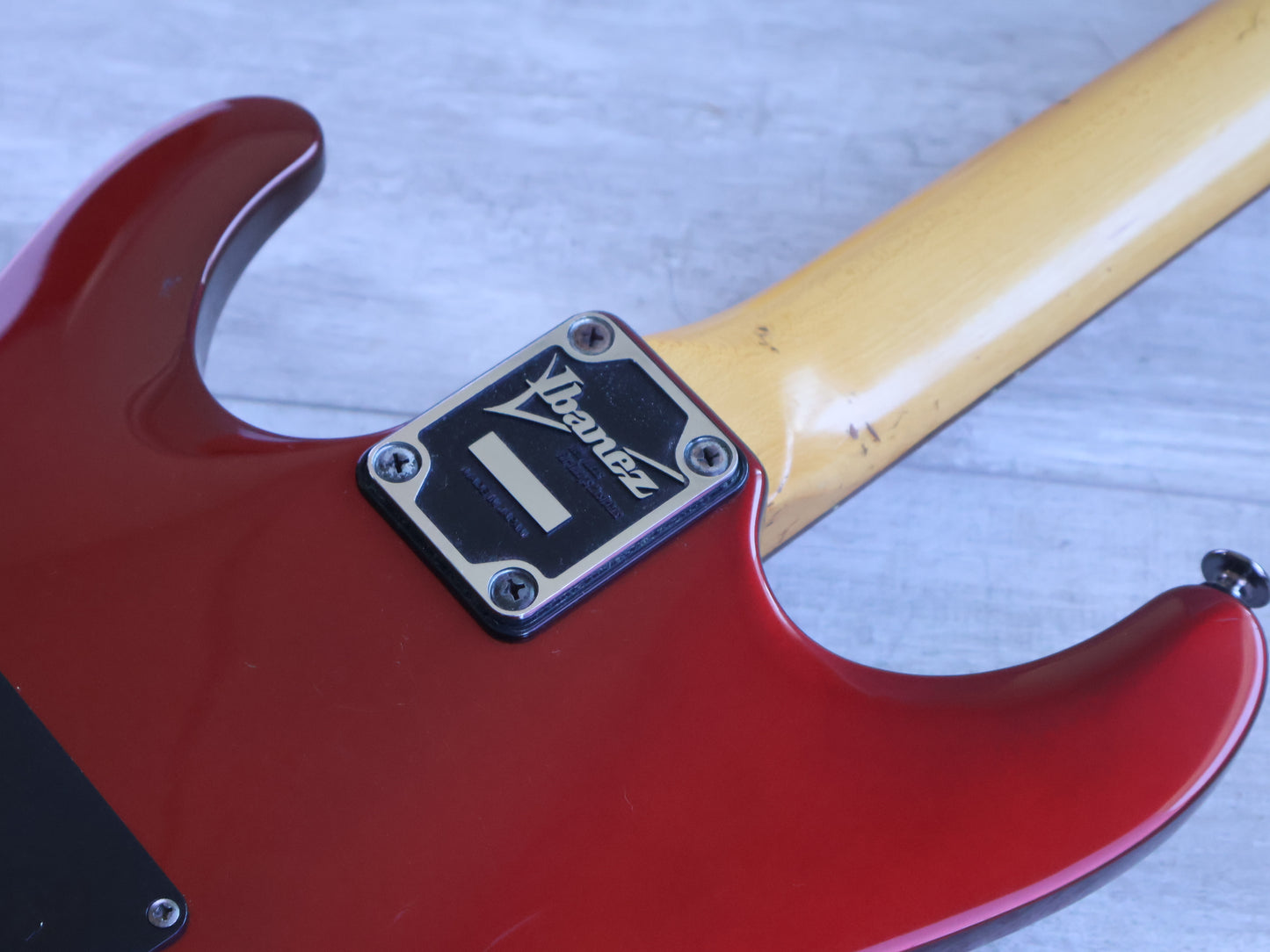1991 Ibanez Japan 540S Saber HSS Superstrat (Lipstick Red)
