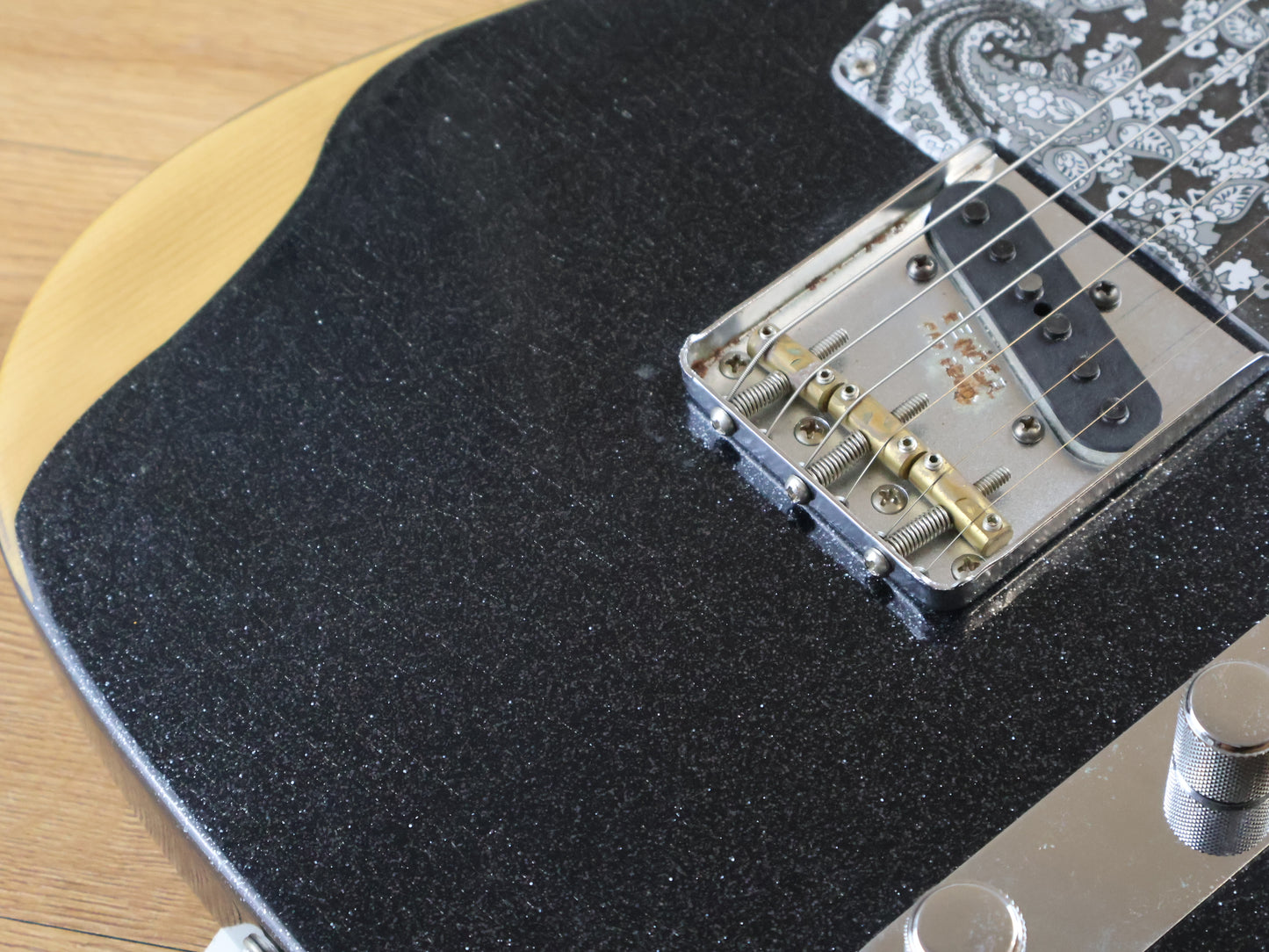 2020 Fender Brad Paisley Road Worn Telecaster (Black Sparkle/Maple Fingerboard)