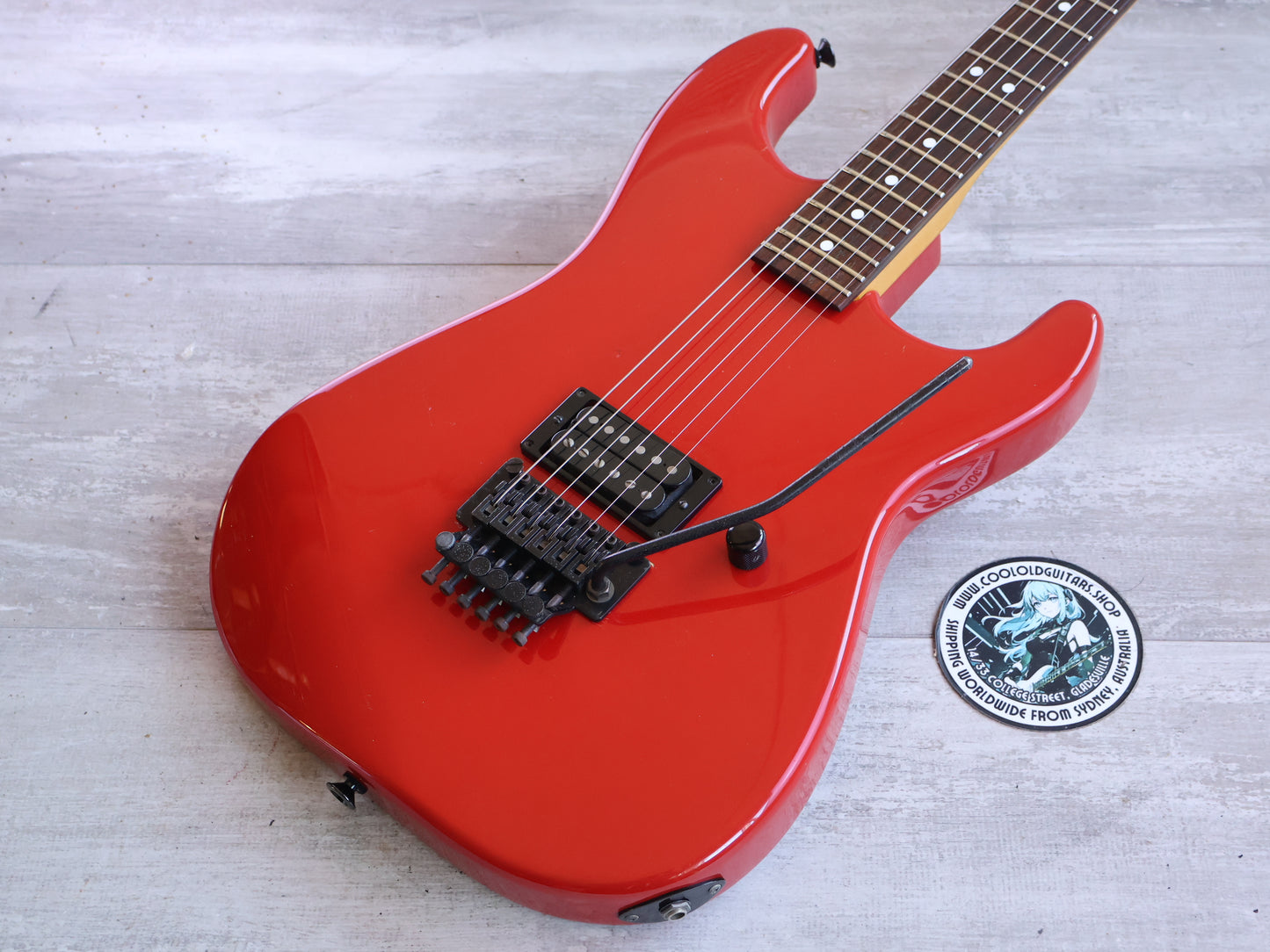 1986 Charvel Japan Model 2 Superstrat (Gloss Red)