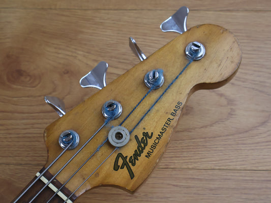 1971 Fender USA Musicmaster Bass (Refinished Metallic Blue)