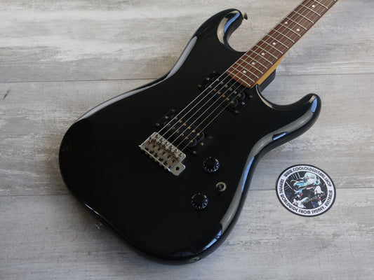 1985 Fender Squier ST-335 Contemporary Series Japan HH Stratocaster (Black)