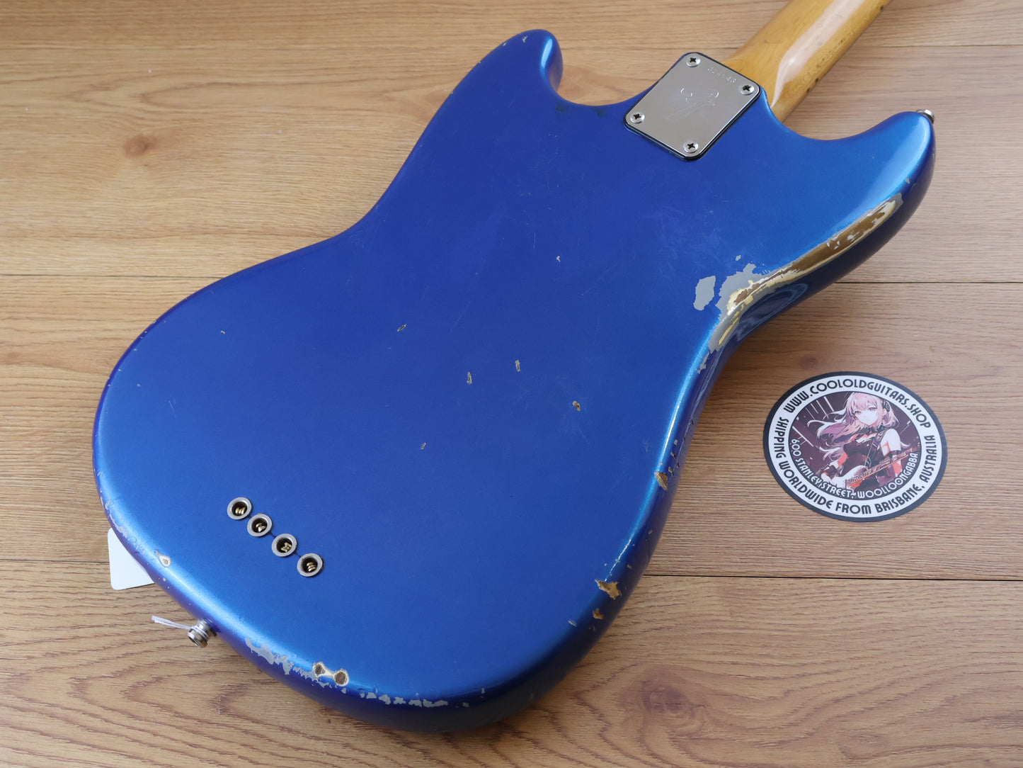 1971 Fender USA Musicmaster Bass (Refinished Metallic Blue)