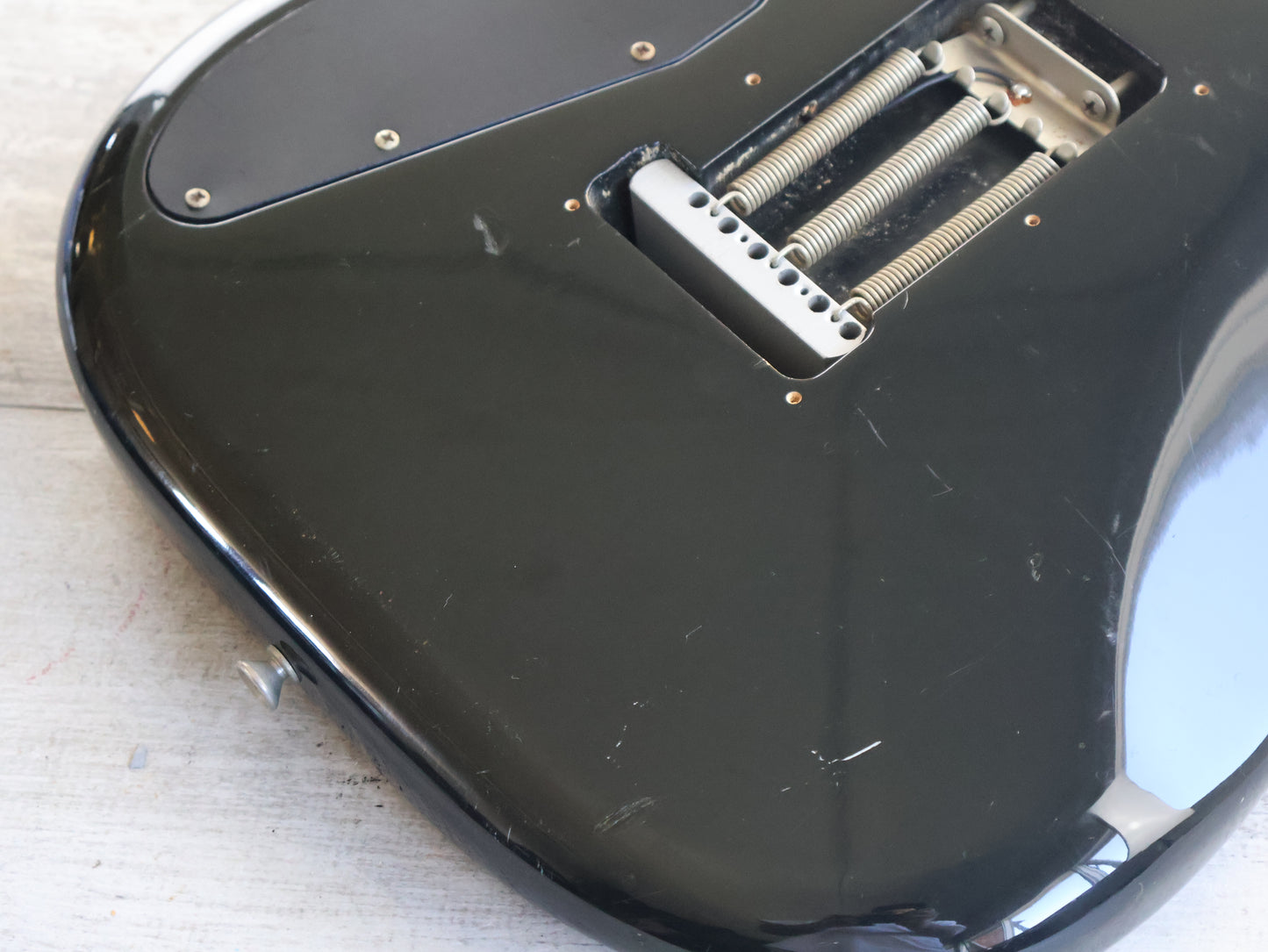 1985 Fender Squier ST-335 Contemporary Series Japan HH Stratocaster (Black)