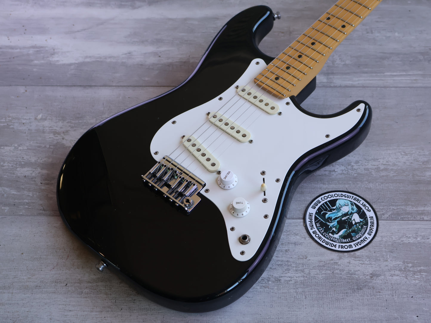 1983 Fender Japan "Dan Smith" Two-Knob Stratocaster (Black)