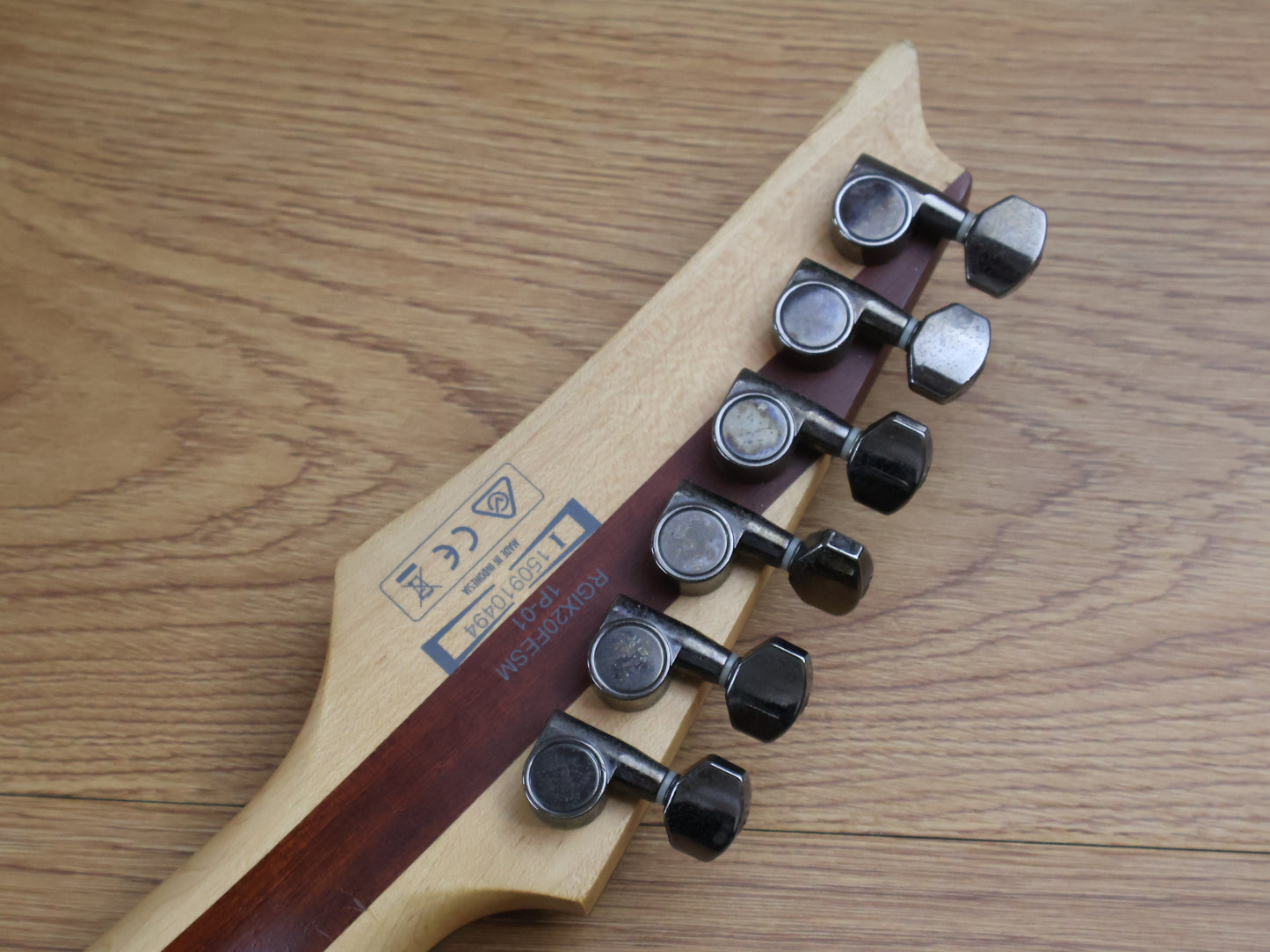 2015 Ibanez RGIX20FESM Iron Label (Foggy Stained Black)