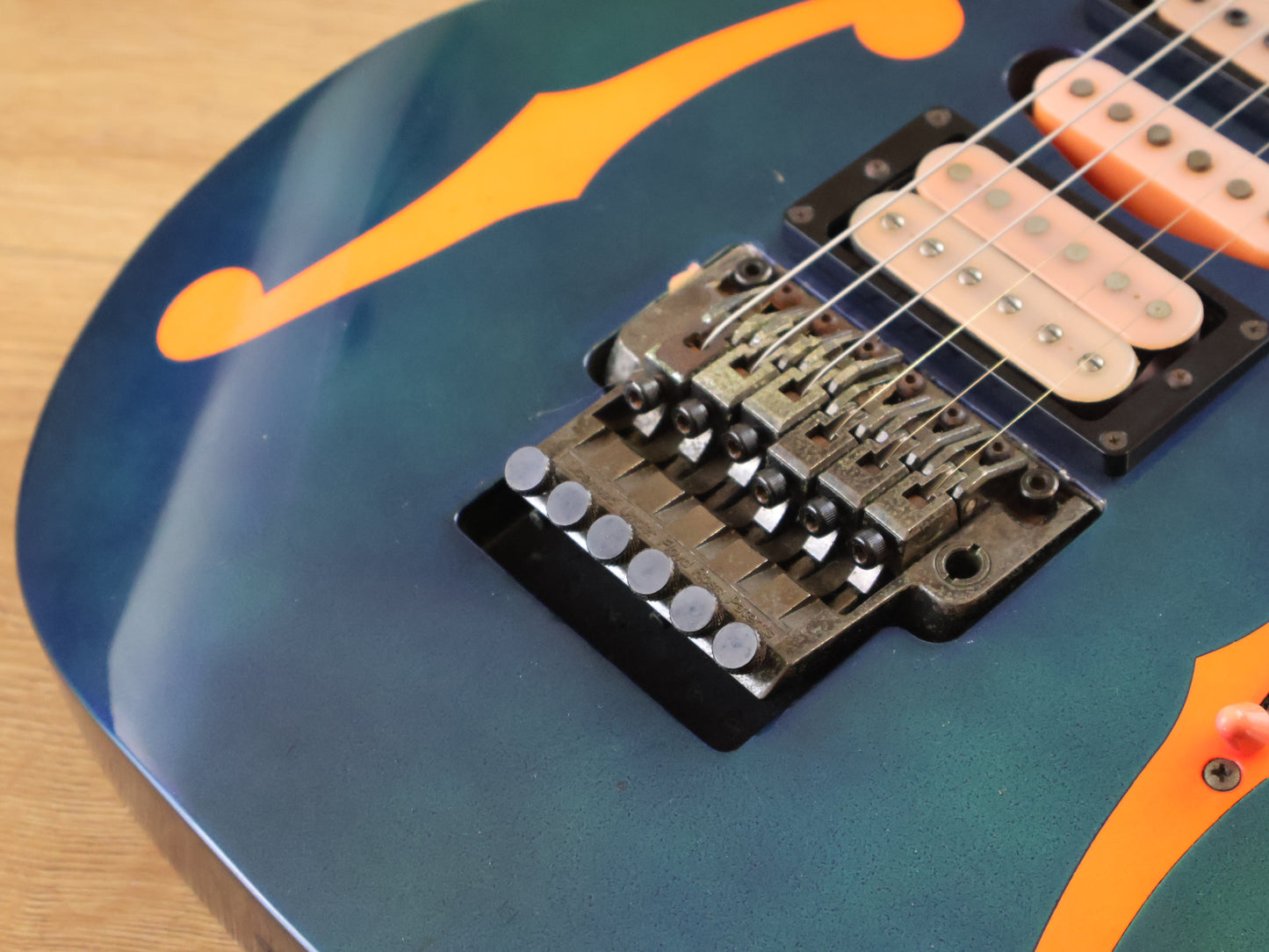 1990 Ibanez Japan PGM100 Paul Gilbert Signature Model Superstrat (Jewel Blue)