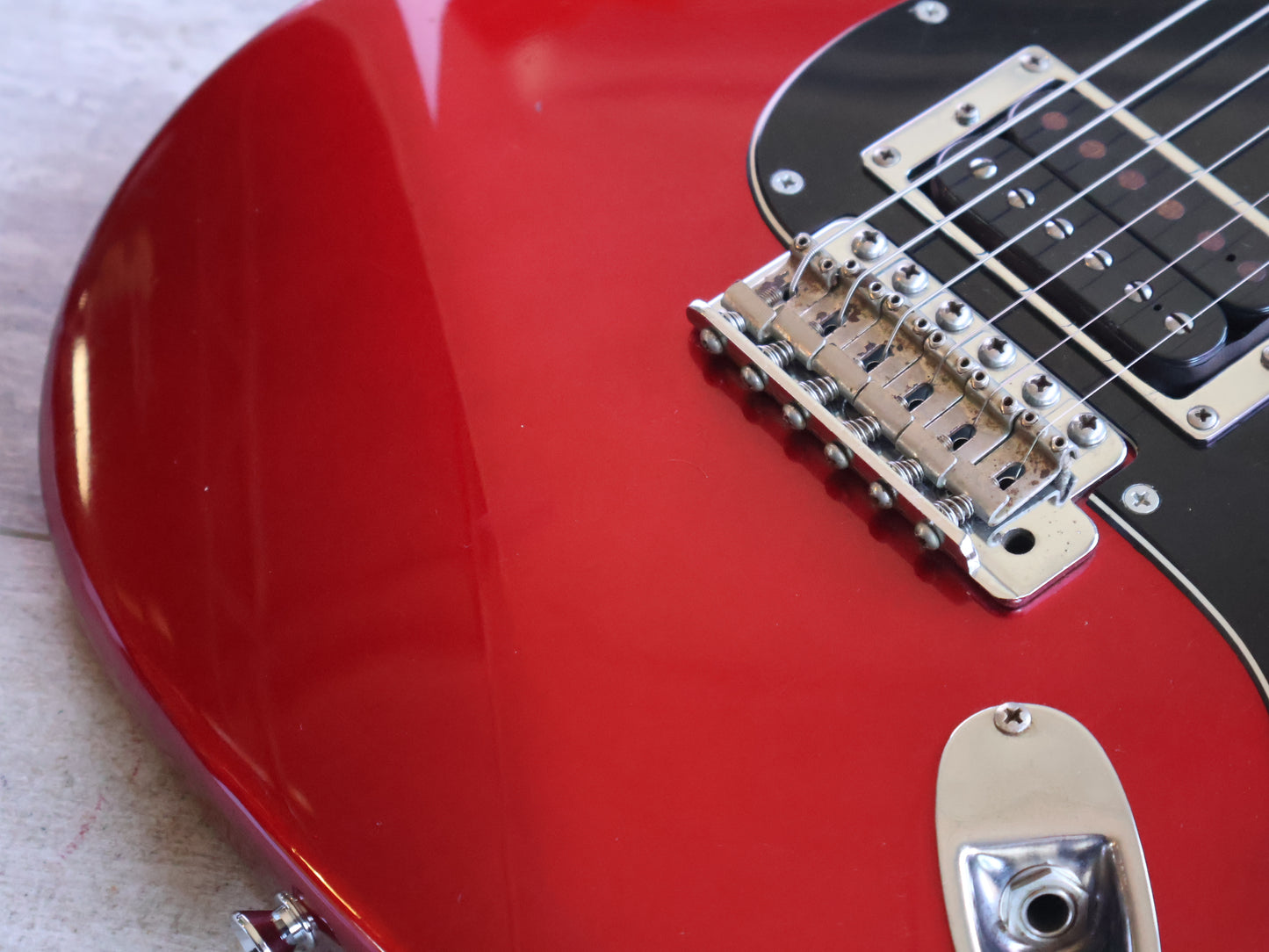 1980's Riverhead (by Headway Japan) HH Superstrat (Candy Apple Red)