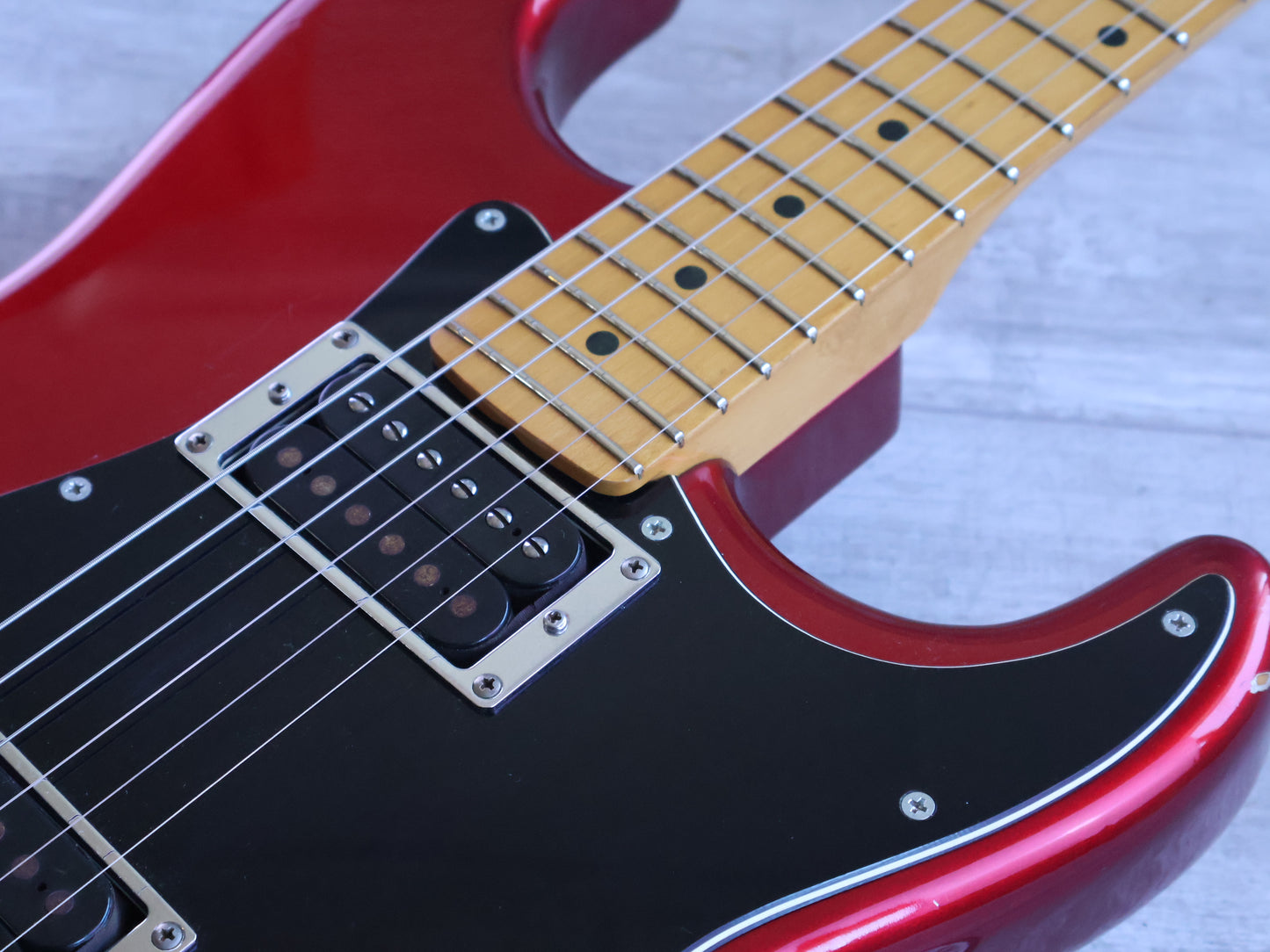 1980's Riverhead (by Headway Japan) HH Superstrat (Candy Apple Red)