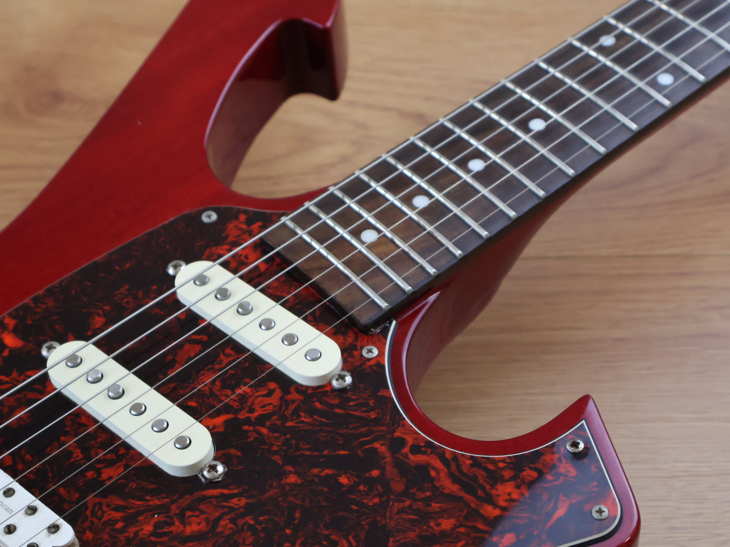 2011 Ibanez FRM100 Paul Gilbert Fireman (Transparent Red)