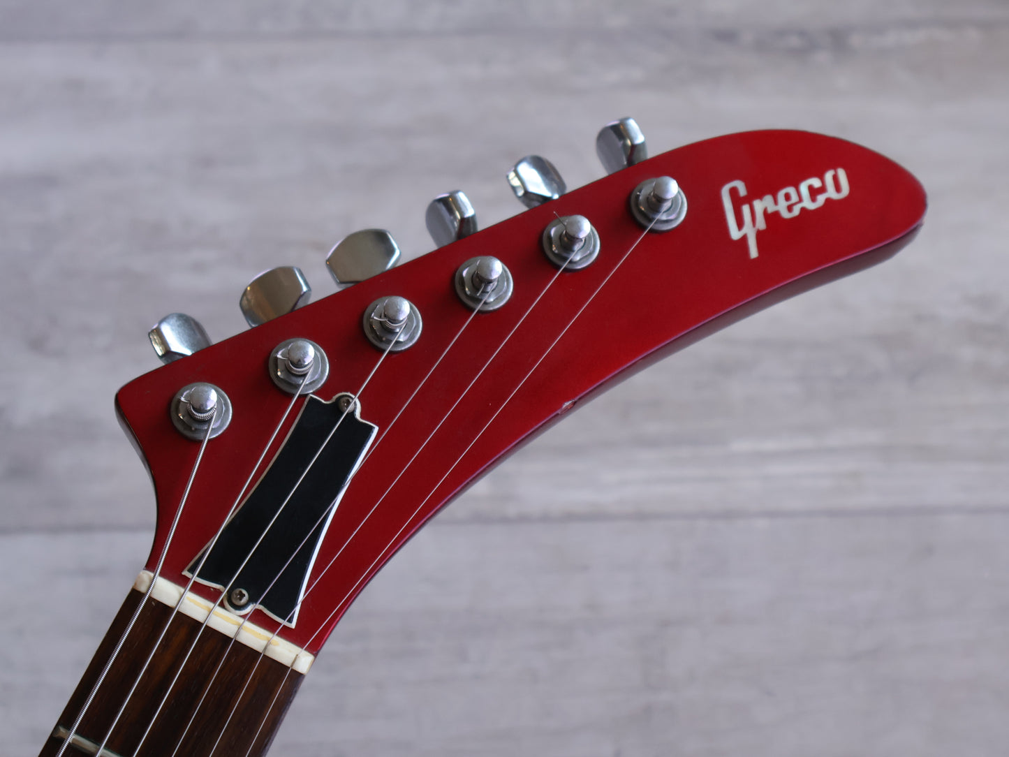 1984 Greco Japan "Store Order" Explorer Electric Guitar (Metallic Red)