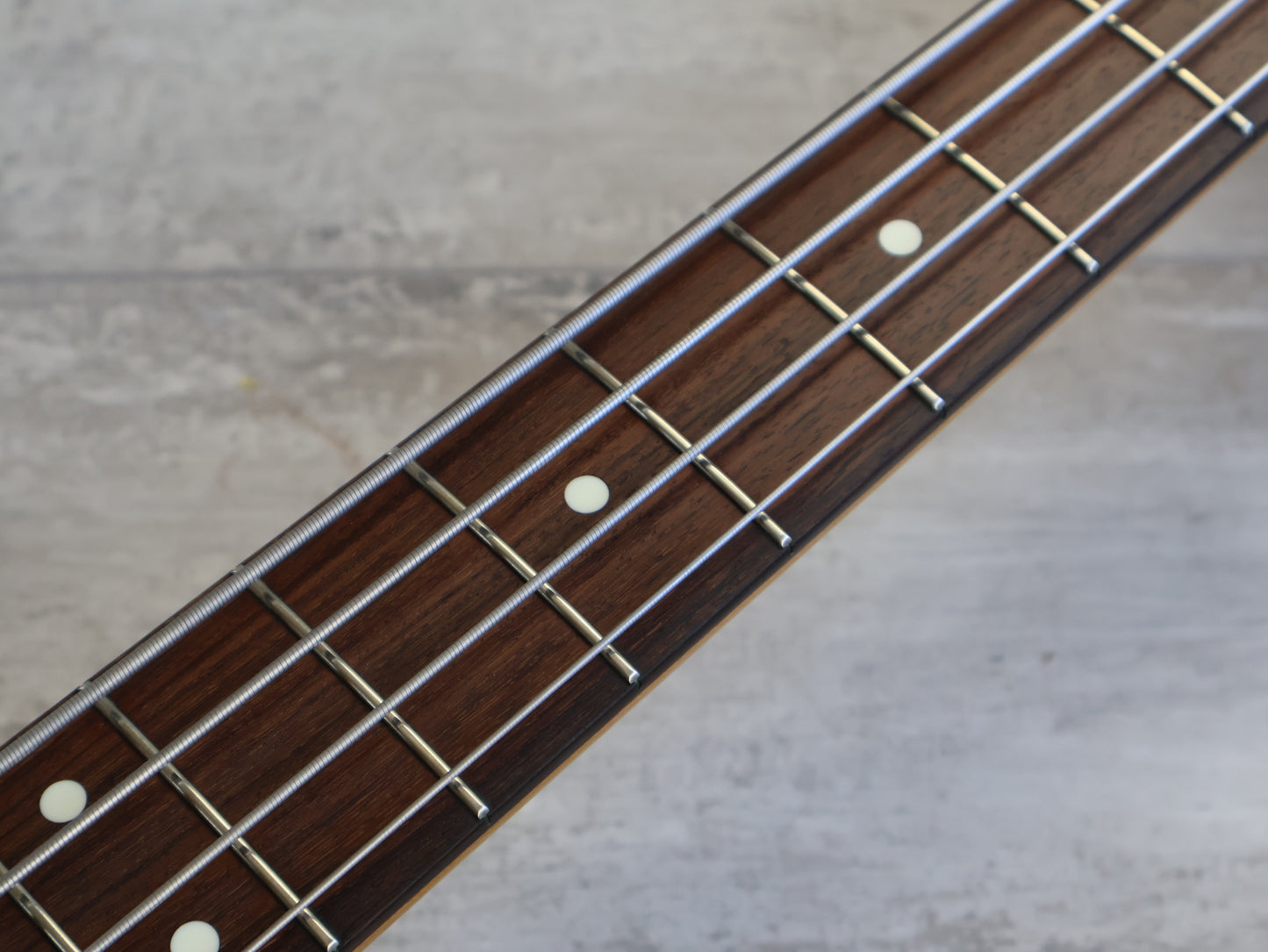 1989 Fender Japan JB62-75 '62 Reissue Jazz Bass w/Alembic PJ Pickups (Vintage White)