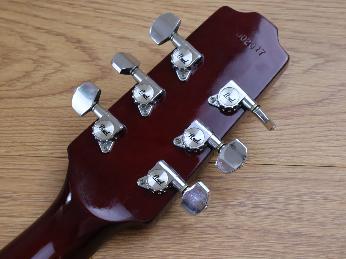 1970's Pearl Export Deluxe Double Cutaway SG (Transparent Red)